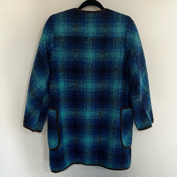 Soft Surroundings Boucle Plaid Wool Blend Jacket - Picture 9 of 14